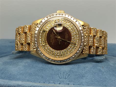 rolex platinum diamond encrusted watch|diamond encrusted rolex price.